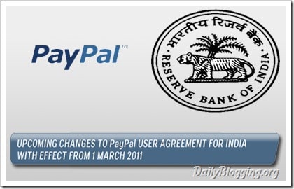 PayPal India Comply RBI Guidelines
