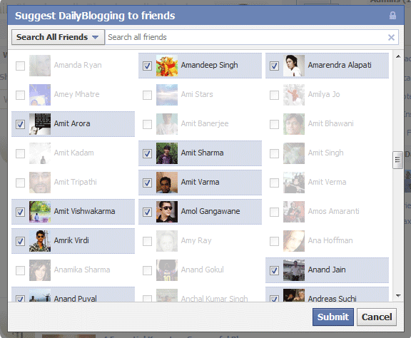 Select All Friends on Facebook