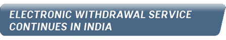 Paypal continues Electronic withdrawal service in India