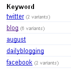keyword-variants