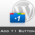 Add +1 Button in WordPress